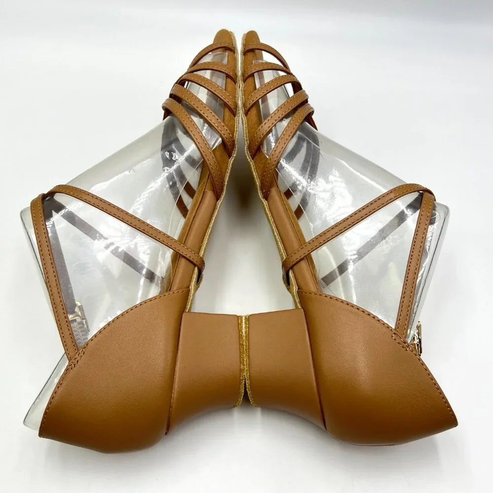 Bloch Womens Size 9.5 S0806L Annabella Caramel Tan Latin Dance Shoes‎ Heels